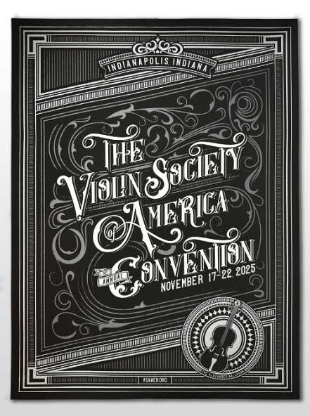 A poster for the Violin Society of America